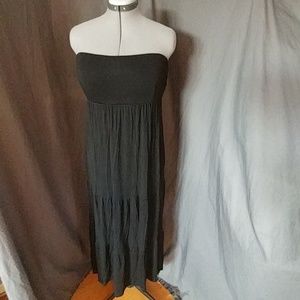 Black Soma Strapless tiered Maxi sz L